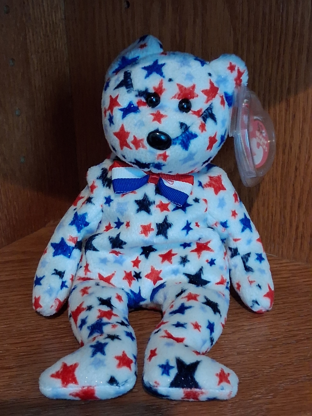 TY Beanie Baby Red, White & Blue the Bear 2003 | Patriotic Plush | Vintage